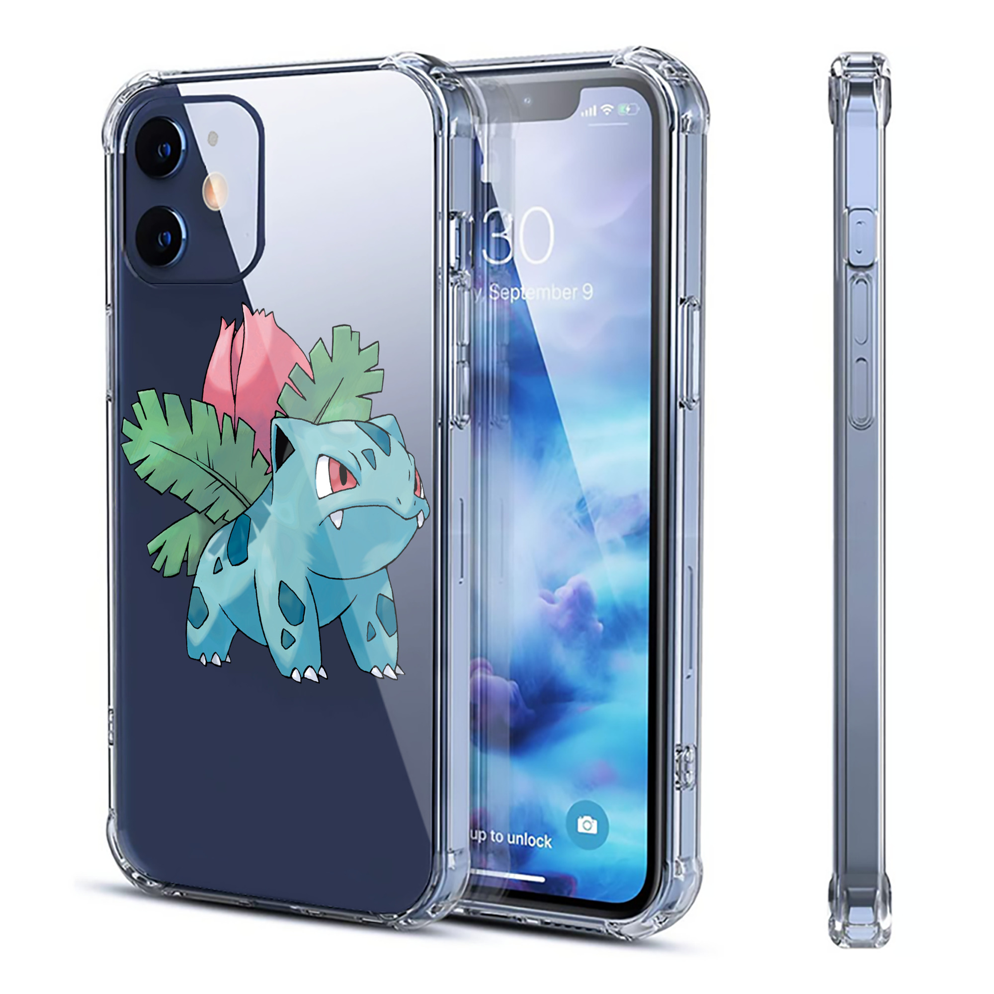（画像用） ポケットモンスター Pokémon 【iPhone 12シリーズ対応】透明スマホケース（クリアソフトケース）